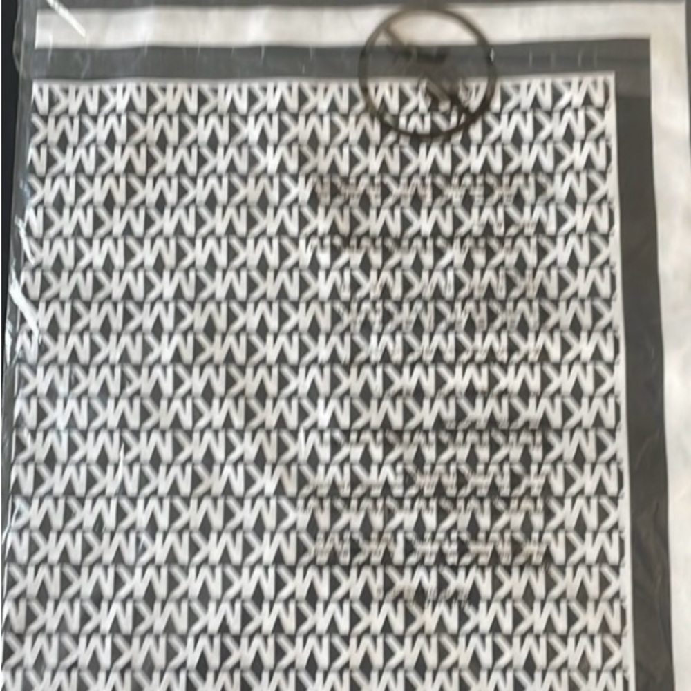 NEW: Michael Kors monogram logo Scarf in Black & White